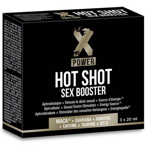 Afrodisiac premium natural Hot Shot Sex Booster - XPower - LaboPhyto - stimulare libido si intensificare placere - 1 cutie x 3 buc