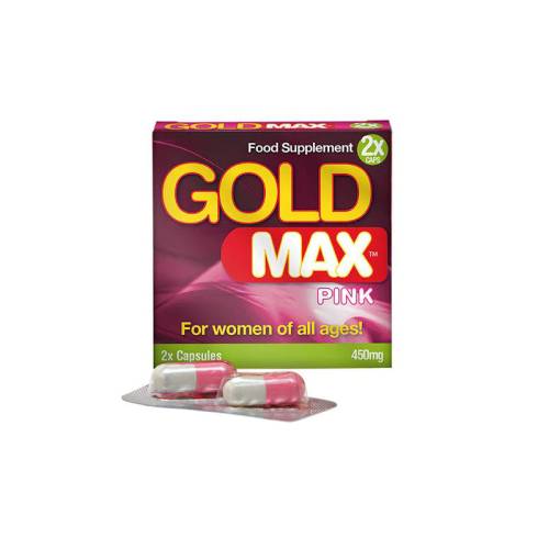 Capsule Gold Max Pink - Premium - pentru cresterea libidoului femeilor si orgasm intens - 2 buc