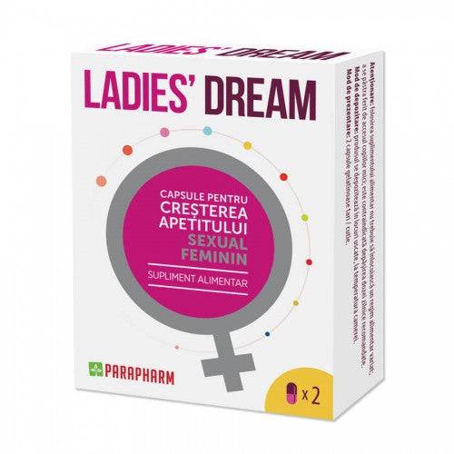 Capsule LADIES DREAM - cresterea apetitului sexual si libidoului feminin - 2 capsule