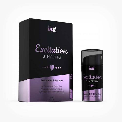 Gel natural INTT Excitation Ginseng - pentru cresterea libidoului si orgasm intens femei - 15 ml