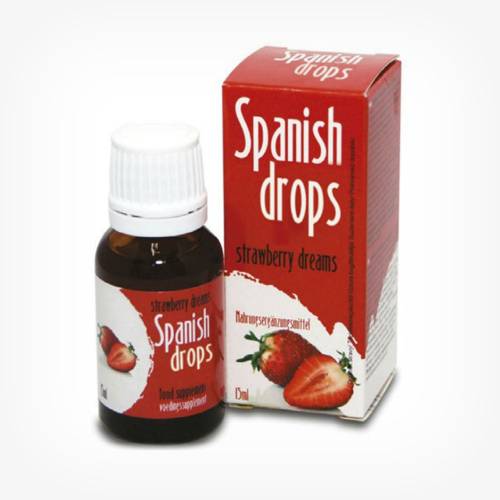 Picaturi afrodisiace Spanish Fly Strawberry Dreams - Capsuni - unisex - pentru cresterea libidoului - 15 ml