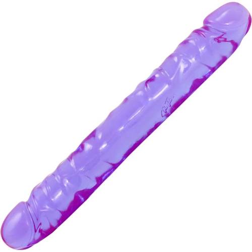 Doc Johnson Junior Penis Dublu Moale si Flexibil Membru cu Vene - Culoare Violet