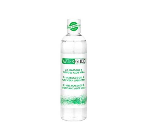 Lubrifiant gel Waterglide Massage Aloe Vera - 2 in 1 - efect stimulant si foarte alunecos - 300 ml