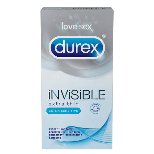 Durex Invizibil Prezervative Extra Subtiri Extra Delicate 6 bucati