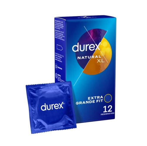 Prezervative Durex Natural XL - extra grande fit - 60 mm - 1 cutie x 12 buc