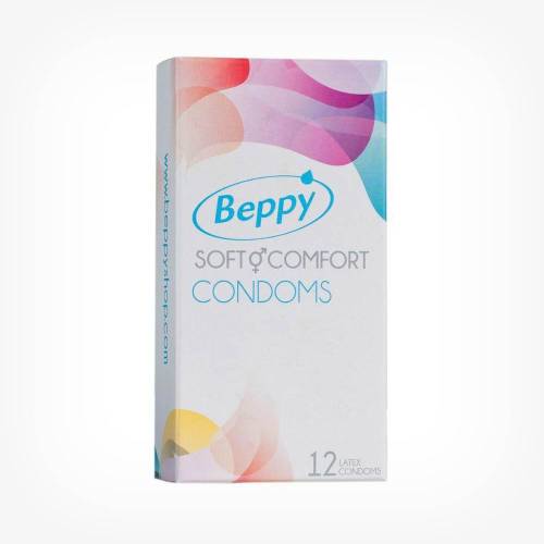 Prezervative profesionale Beppy Soft & Comfort - cu lubrifiant siliconic nespermicid - 1 cutie x 12 buc