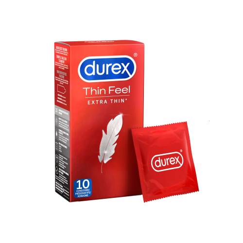 Prezervative ultra subtiri Durex Thin Feel - Extra Thin - 52 mm - 1 cutie x 10 buc