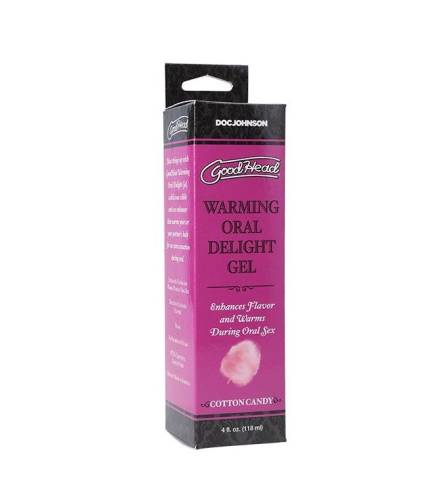 Gel pentru sex oral - GoodHead Warming Oral Delight - cu efect de incalzire - aroma de Vata de Zahar (Cotton Candy) - 118 ml
