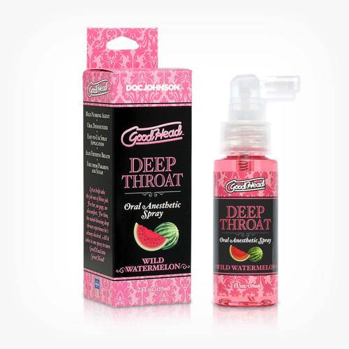 Spray pentru sex oral adanc - GoodHead Deep Throat Spray - aroma Pepene Verde - 59 ml