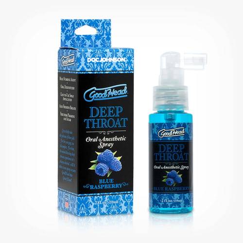 Spray pentru sex oral adanc - GoodHead Deep Throat Spray - aroma Zmeura - 59 ml