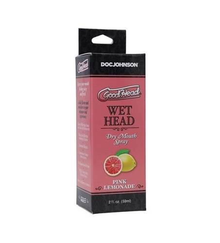 Spray pentru sex oral - GoodHead WET Head - Dry Mouth - umiditate instantanee - cu aroma de Pink Lemonade - 59 ml