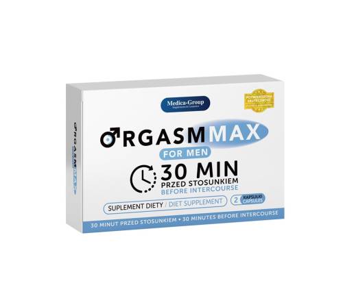 Capsule OrgasmMax Men - Medica Group - pentru potenta - erectii puternice si crestera libidoului barbatilor - 2 buc