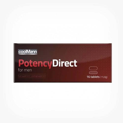 Capsule Potency Direct CoolMan - pentru potenta si erectie puternica barbati - 1 cutie x 16 buc