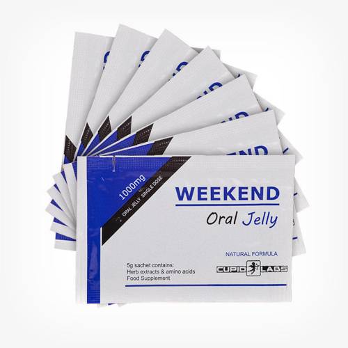 Weekend Oral Jelly - jeleu pentru potenta si erectii puternice - 7 plicuri