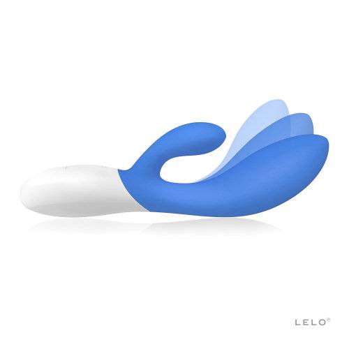 LELO Ina Valuri 2 Vibrator Iepuras Stimulare Punt G si Clitoris Care Te Va Umezi de Placere Albastru